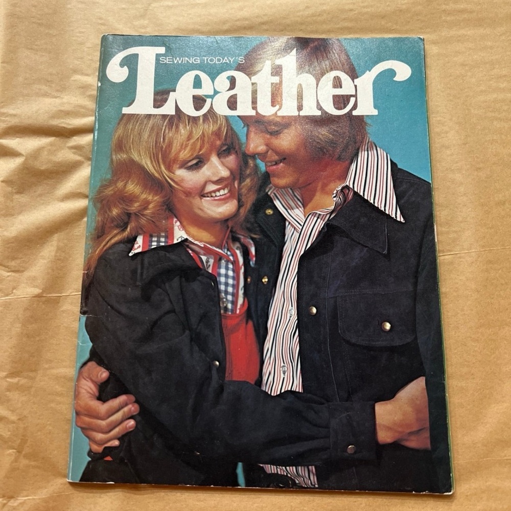 Vintage Sewing Today's Leather Magazine 1970’s how to use, cut & sew leather